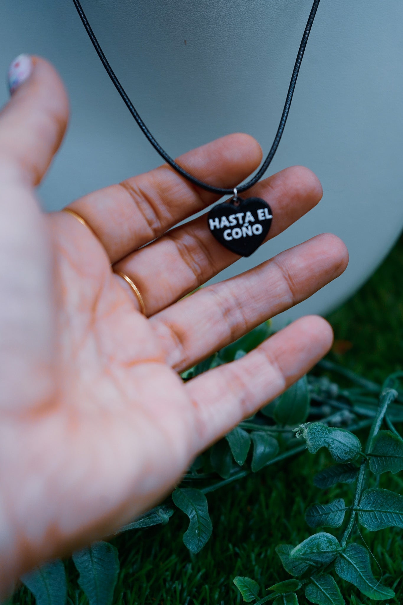 Collar Hasta el coño Corazón