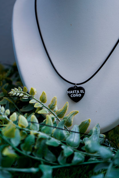 Collar Hasta el coño Corazón