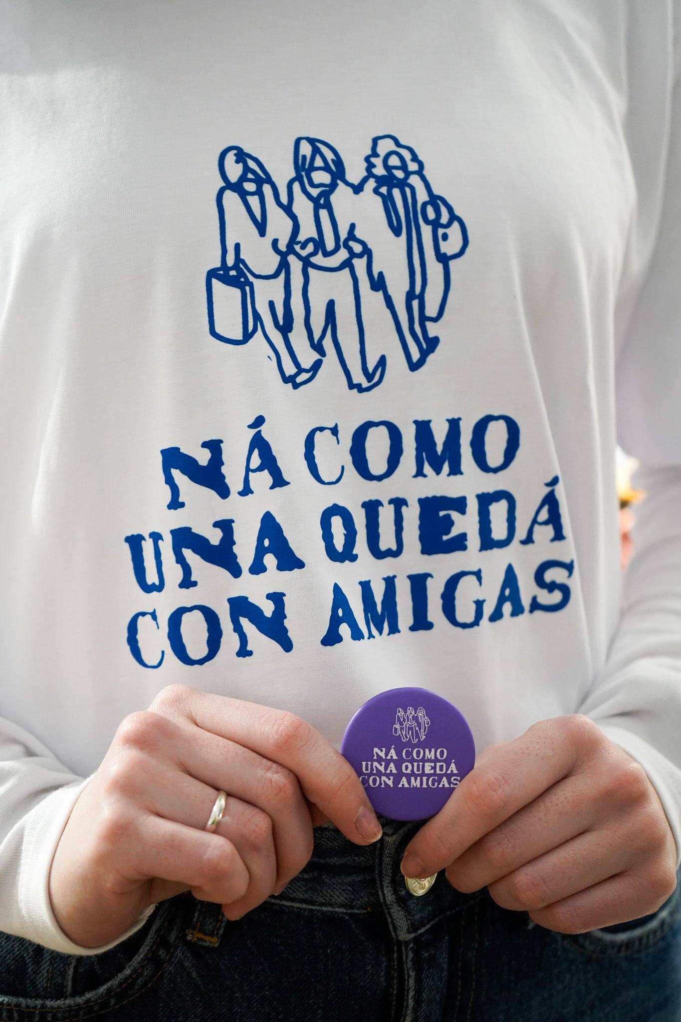 Camiseta Ná como una quedá con amigas