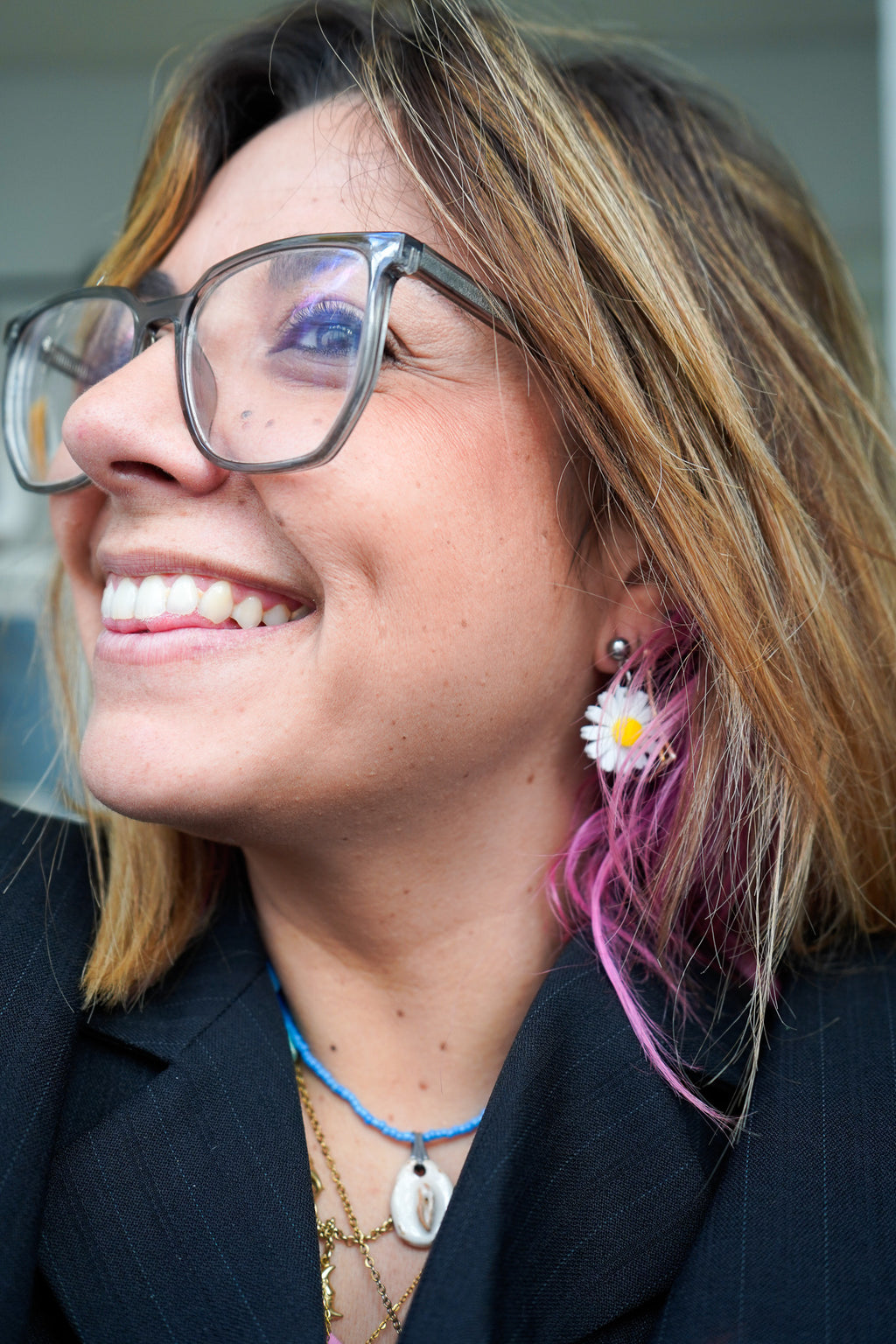 Pendientes Margarita metracrilato