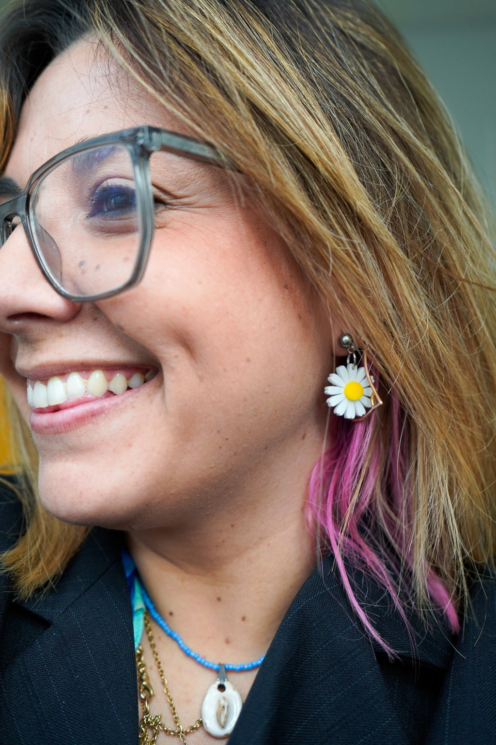 Pendientes Margarita metracrilato