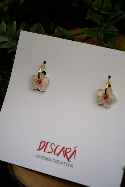 Pendientes Amapolas peque de colores