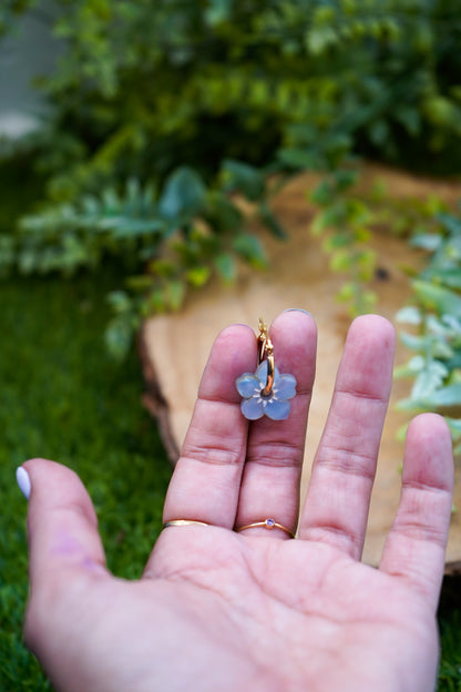 Pendientes Amapolas peque de colores