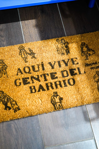 Felpudo Aquí vive gente del barrio