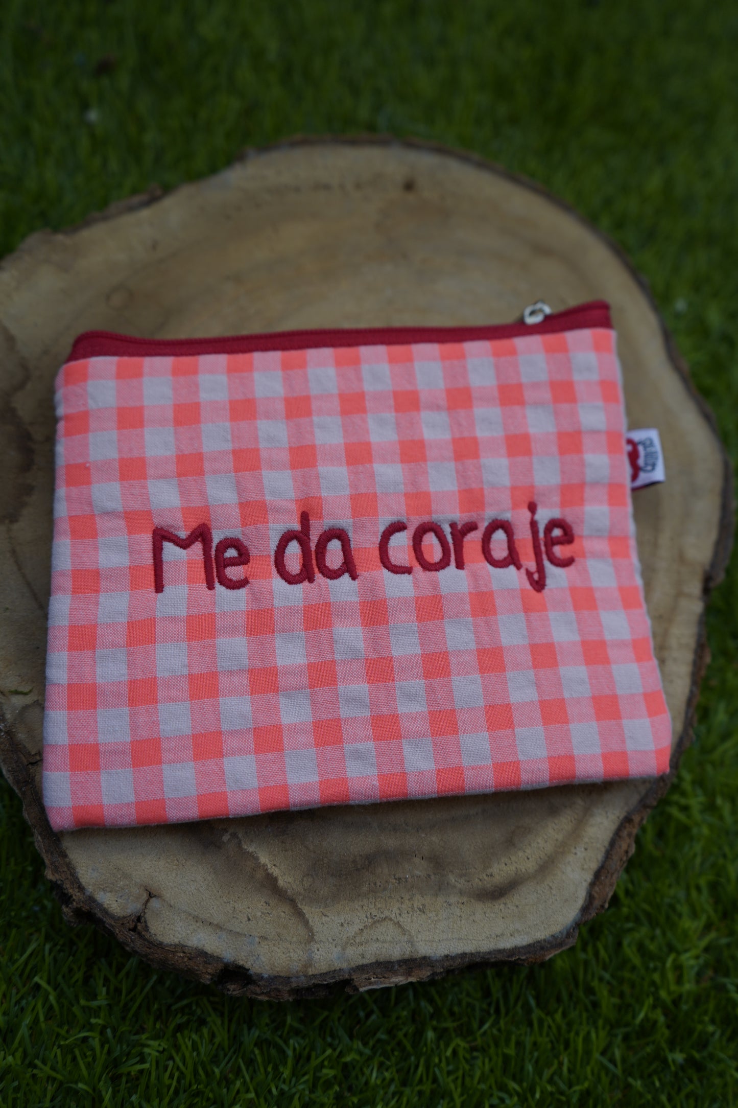 Vichy naranja flúor letra roja - Monedero - Me da coraje
