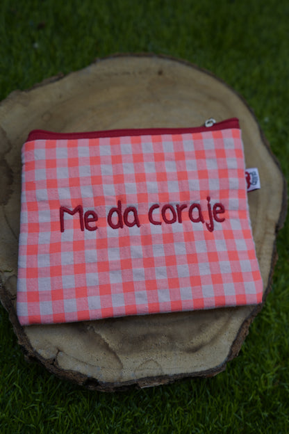 Vichy naranja flúor letra roja - Monedero - Me da coraje