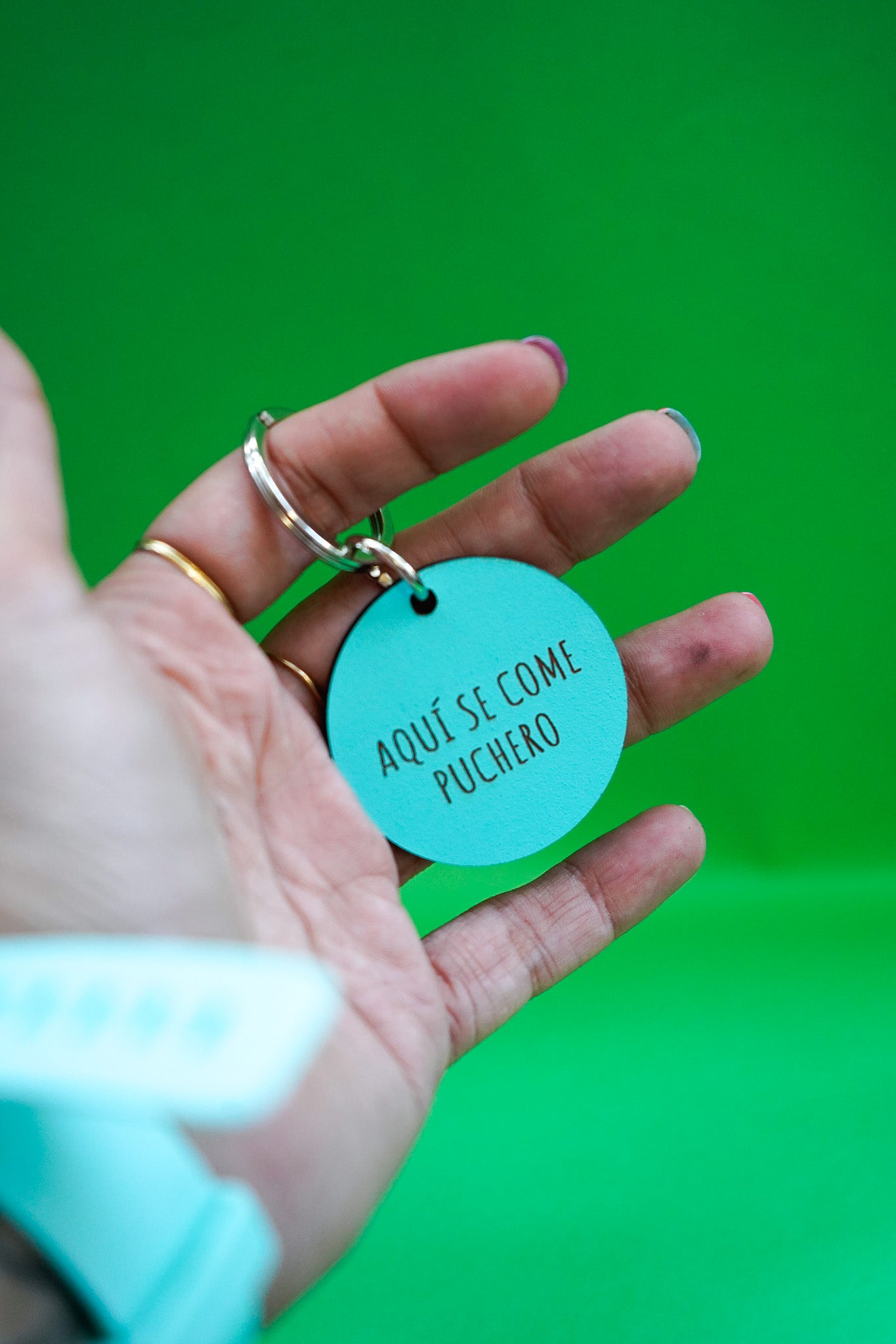 Llavero Aquí se come puchero