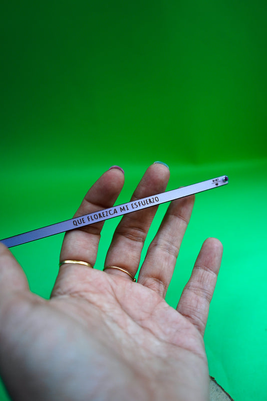 Pulsera Que florezca mi esfuerzo