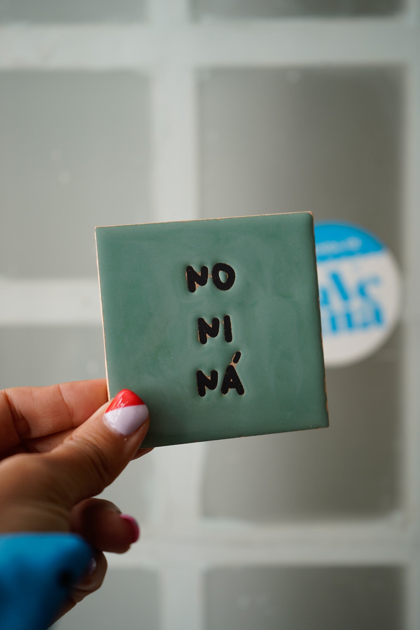 Azulejo imán de cerámica No ni ná