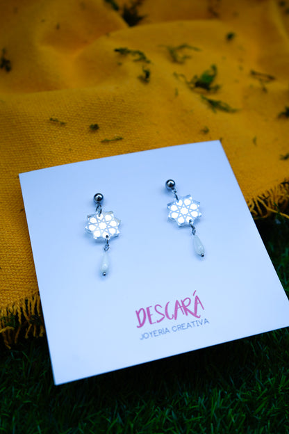 Pendientes estrella tartesos con lágrima