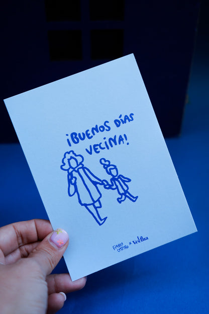 Lámina Buenos días vecina