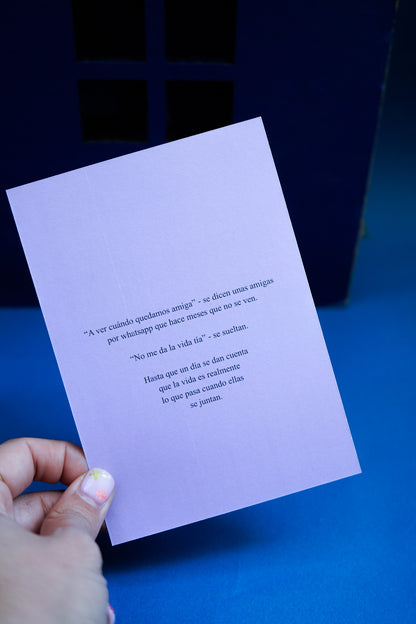 Lámina Ná como una quedá con amigas