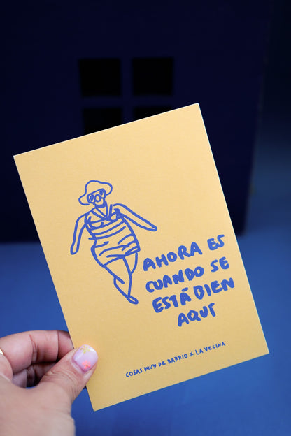 Lámina Ahora es cuando se está bien aquí