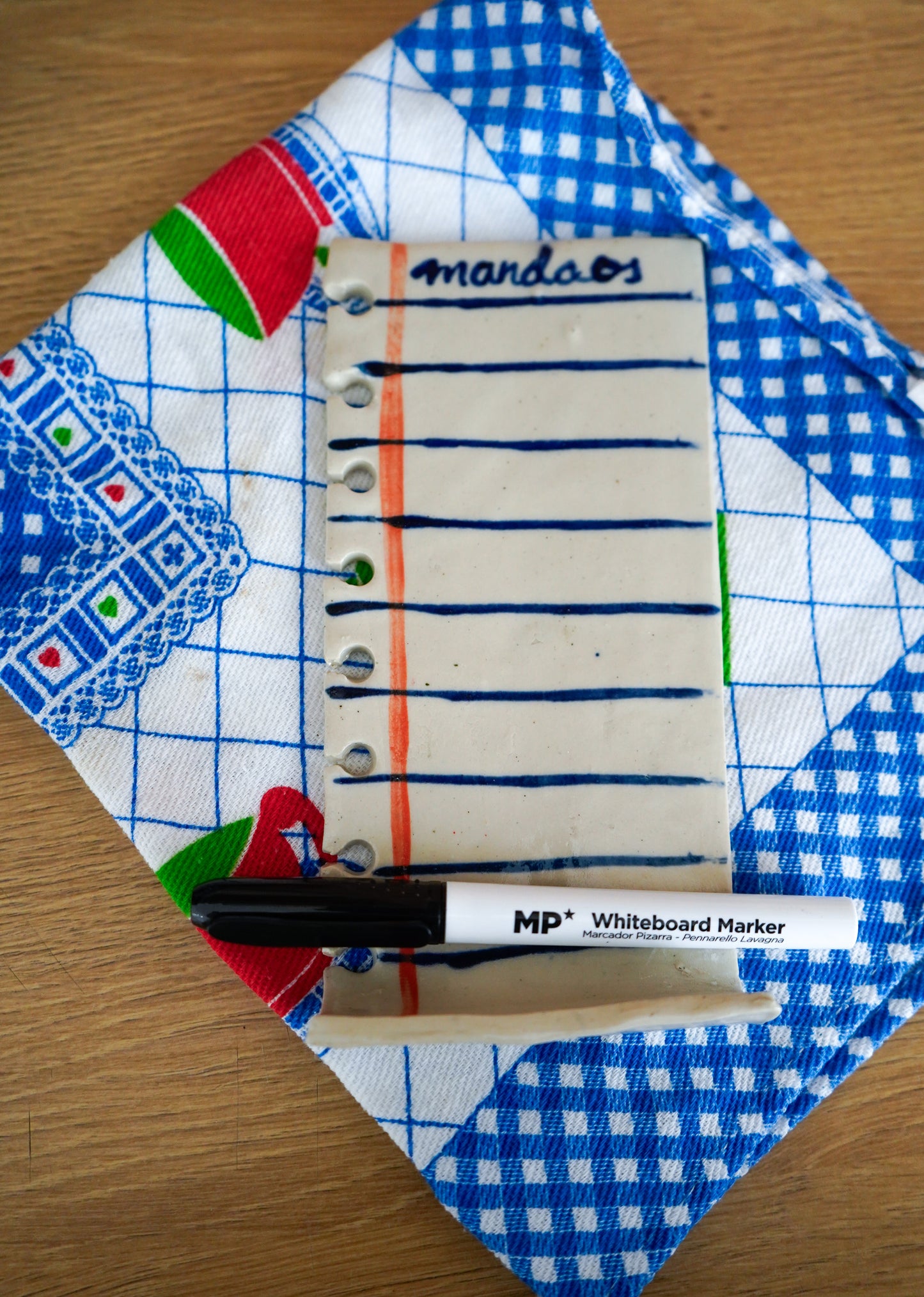 Imán nota de mandaos de cerámica