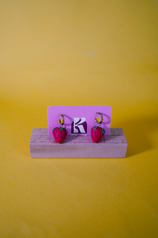 Pendientes de fresas