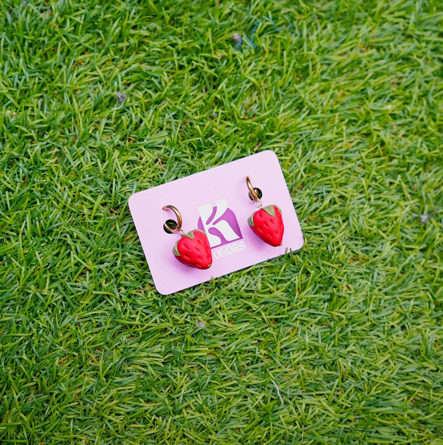 Pendientes de fresas