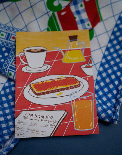 Postal Desayuno