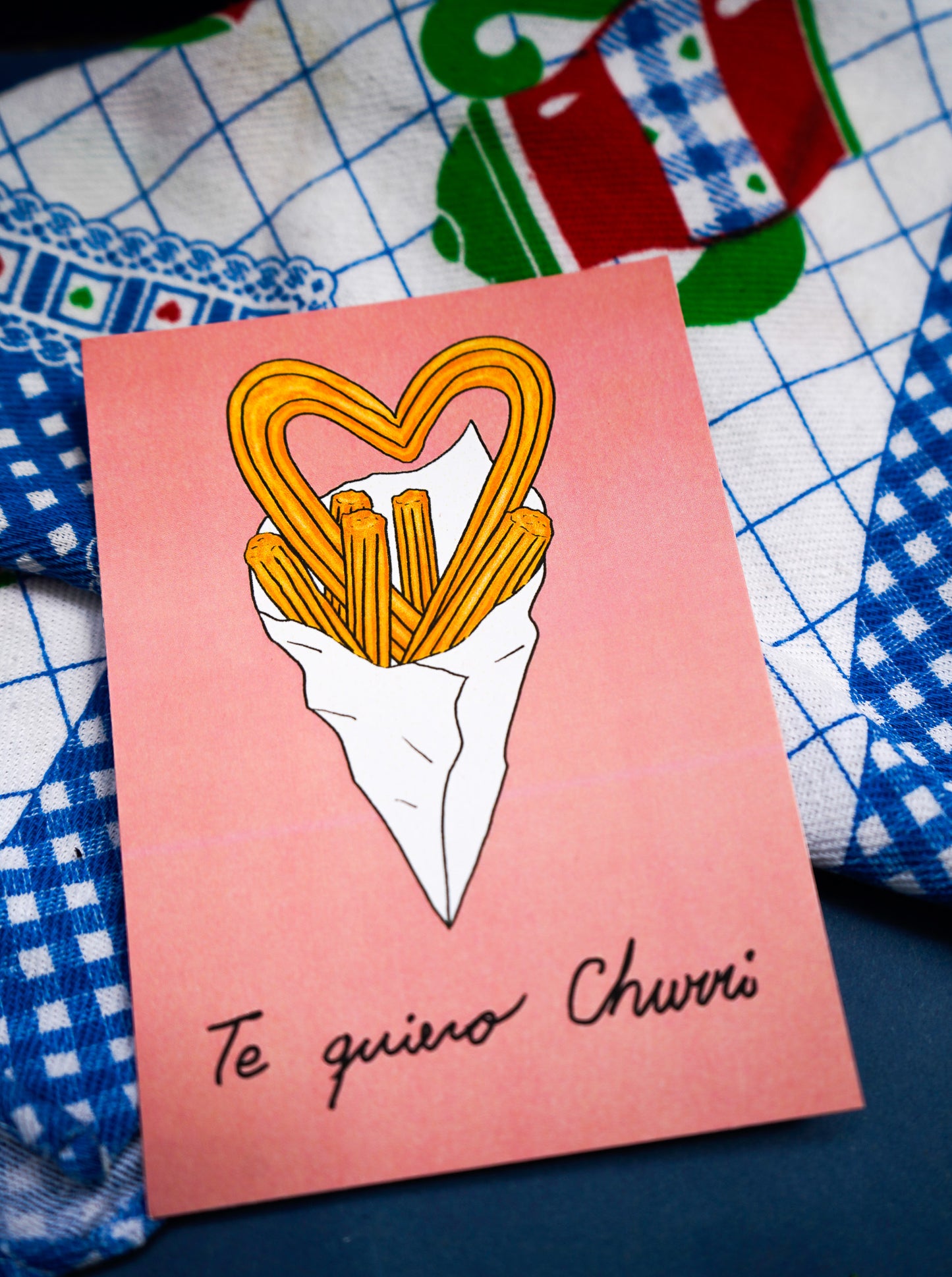 Postal Te quiero churri con churros