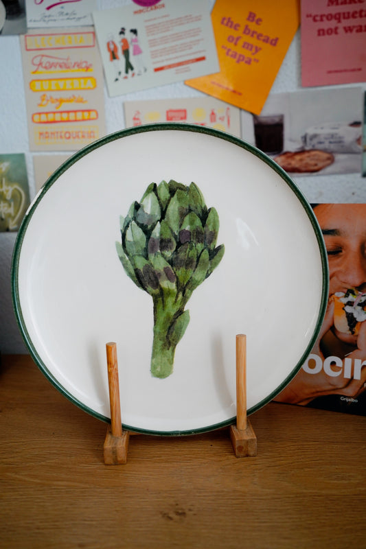 Plato grande alcachofa 27cm