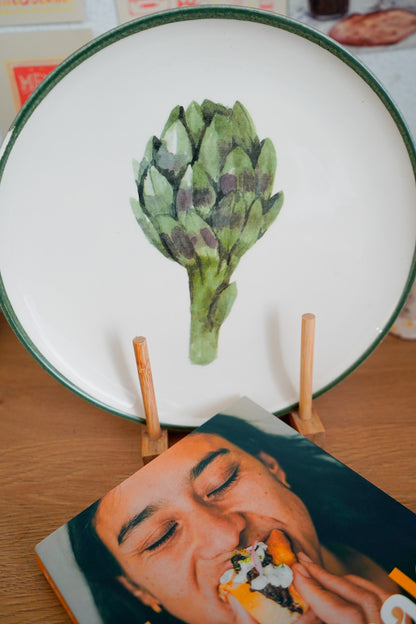 Plato grande alcachofa 27cm