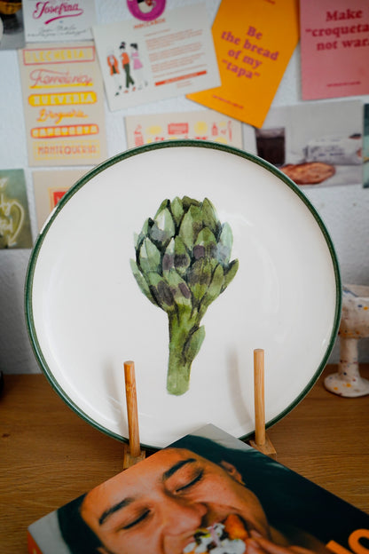 Plato grande alcachofa 27cm