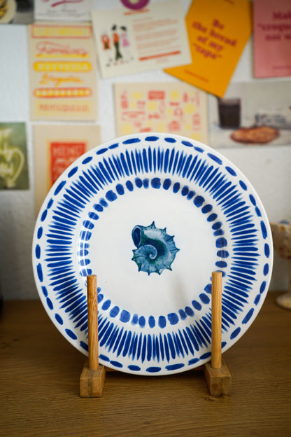Plato caracola redonda 23cm