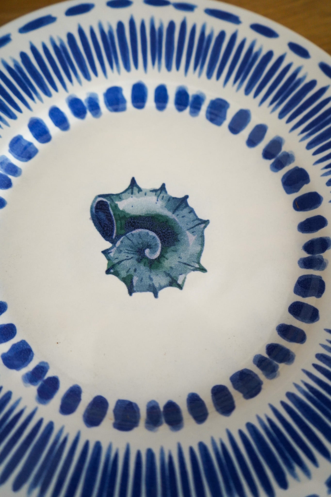 Plato caracola redonda 23cm