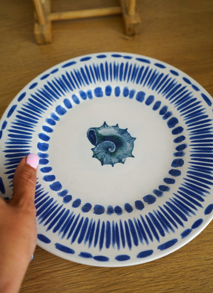 Plato caracola redonda 23cm