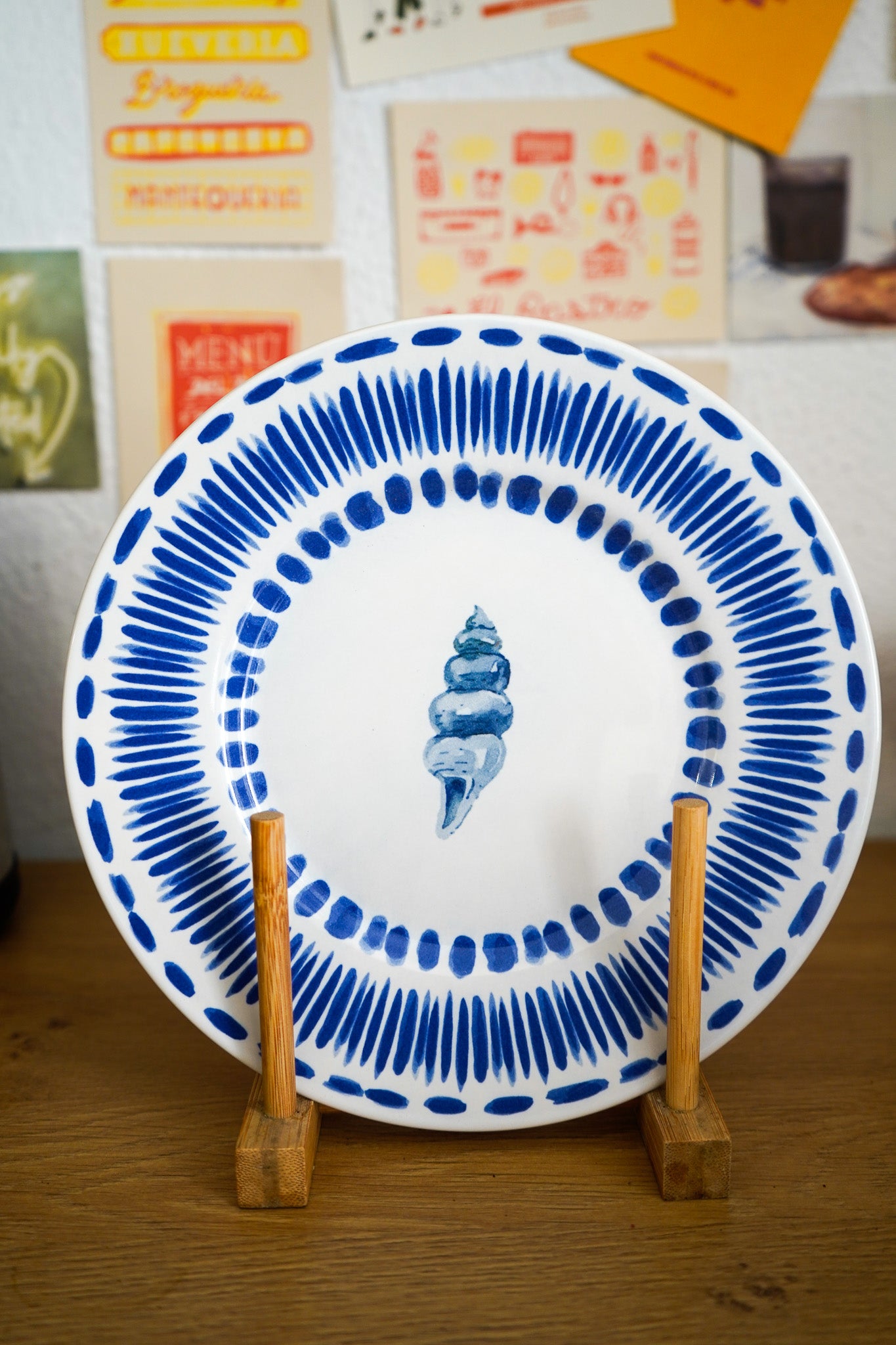 Plato caracola alargada 23cm