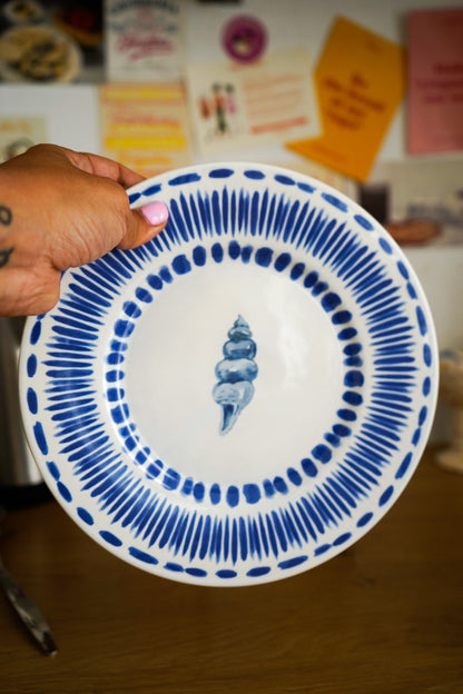 Plato caracola alargada 23cm