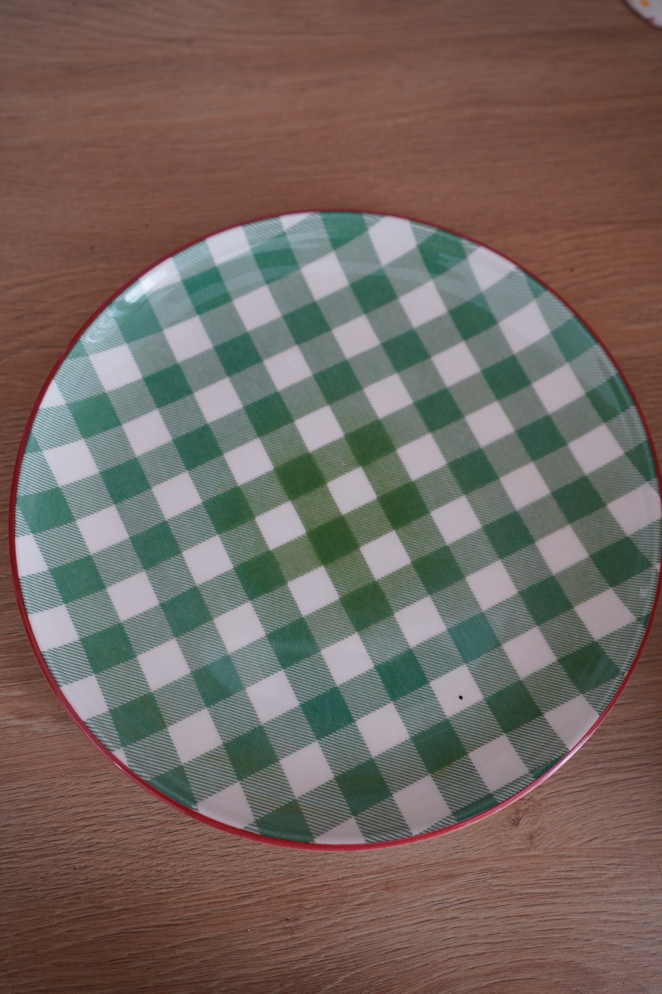 Plato verde mantel de casa 27cm