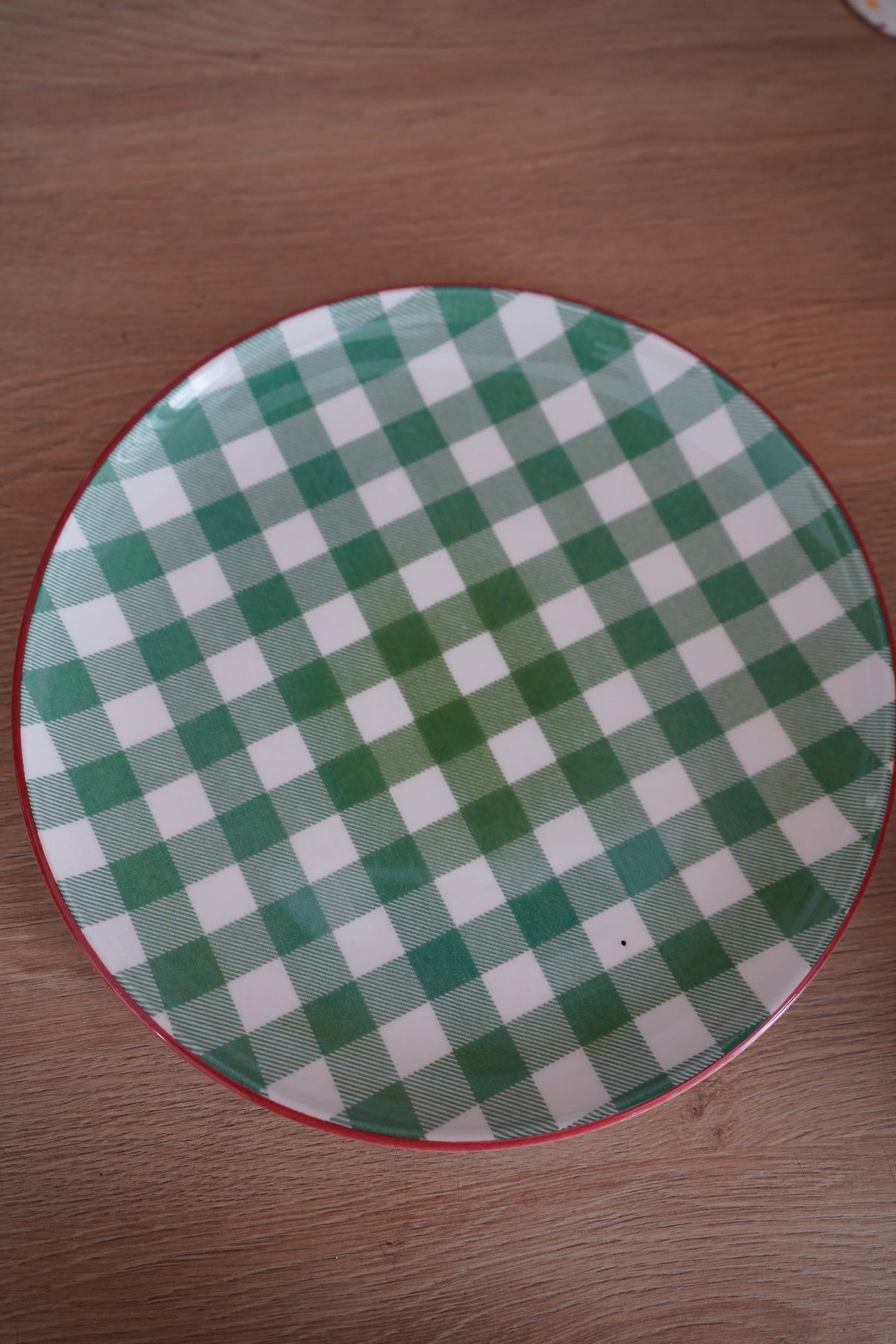 Plato verde mantel de casa 27cm