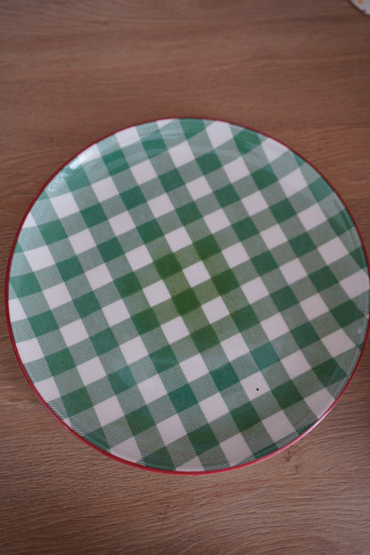 Plato verde mantel de casa 27cm