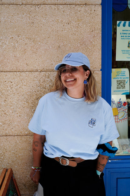 Camiseta bordada silla de playa