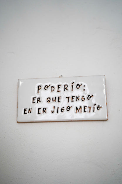 Azulejo para colgar Poderío er que tengo en el gijo