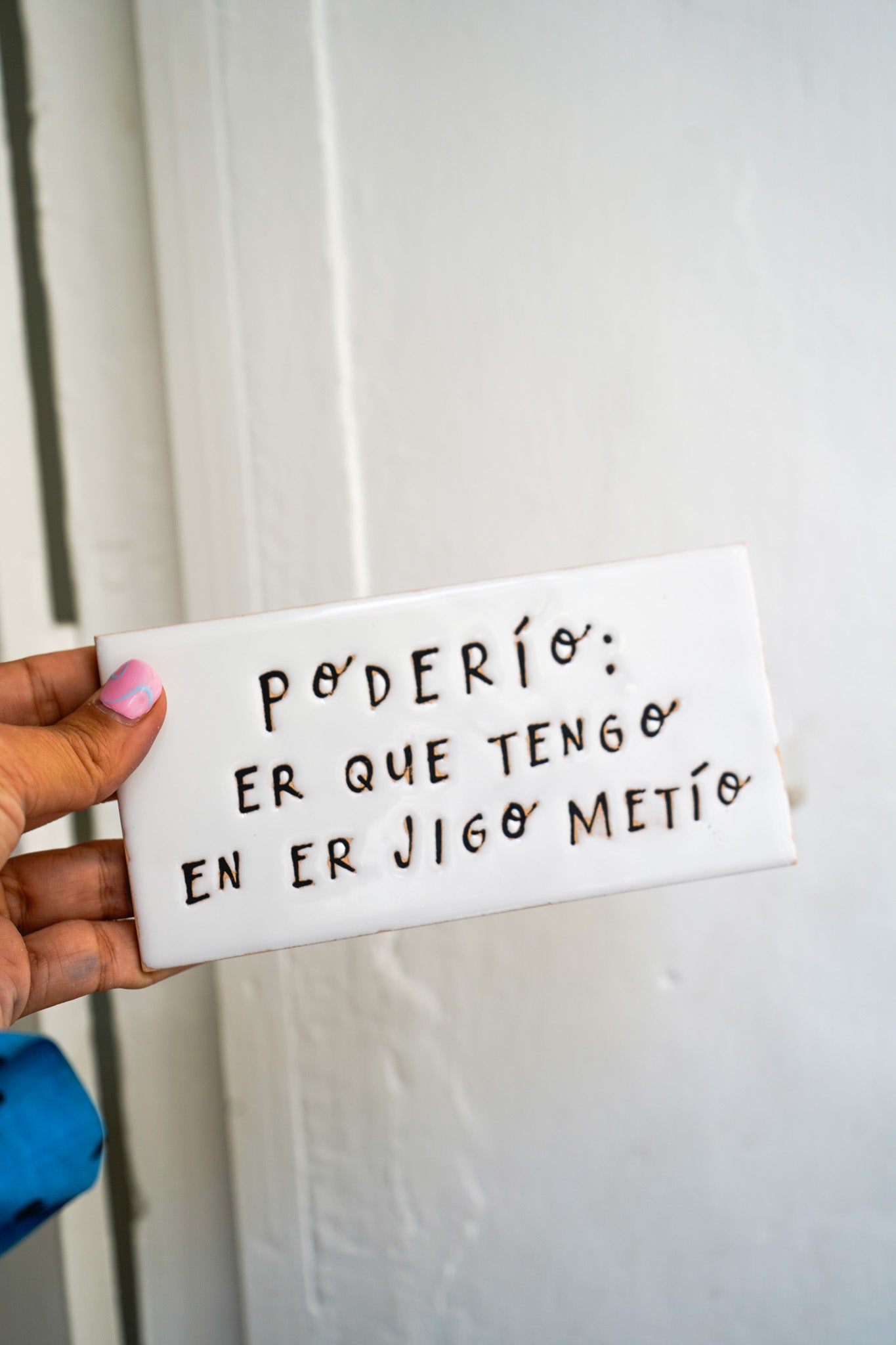 Azulejo para colgar Poderío er que tengo en el gijo