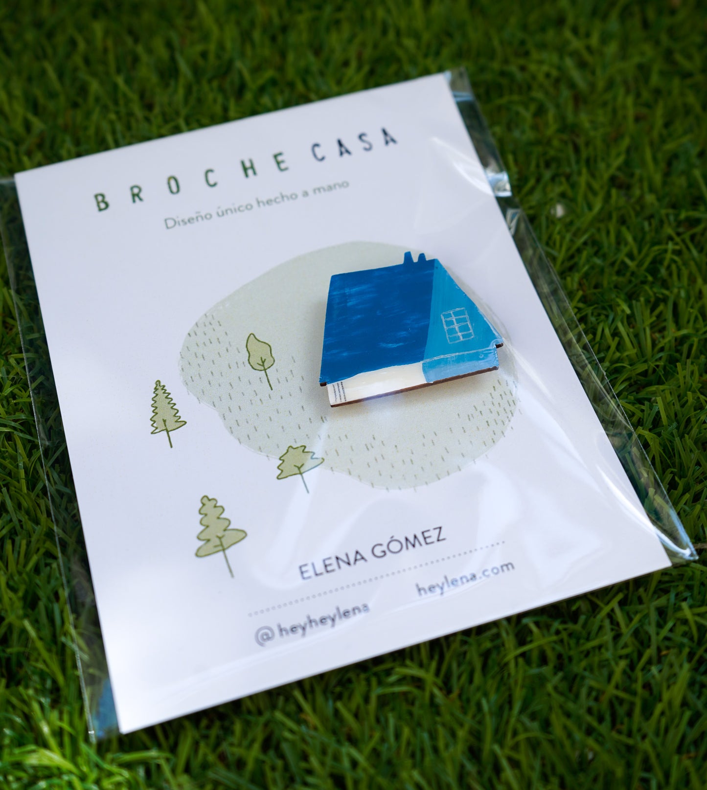 Broches de madera CASAS