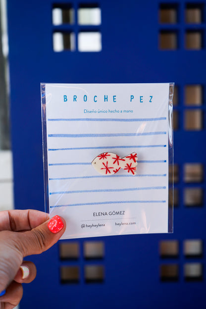 Broches de madera PECES