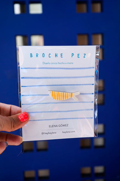 Broches de madera PECES