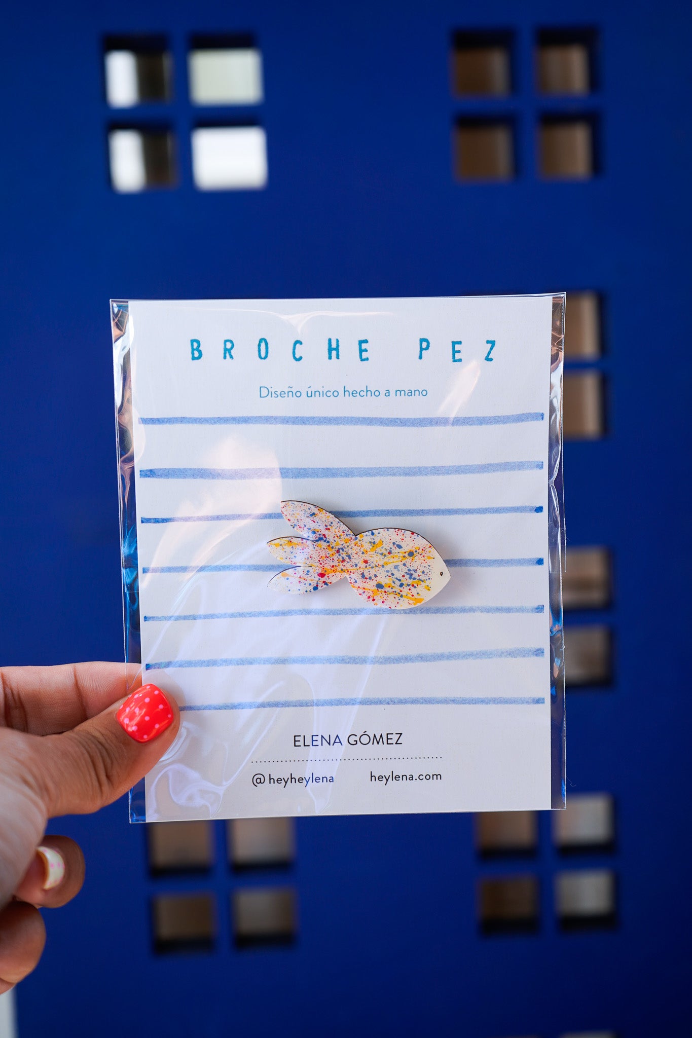 Broches de madera PECES