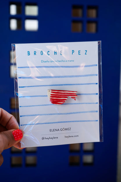 Broches de madera PECES