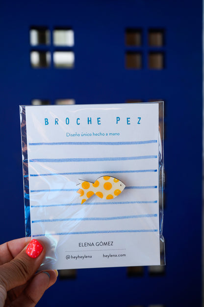 Broches de madera PECES