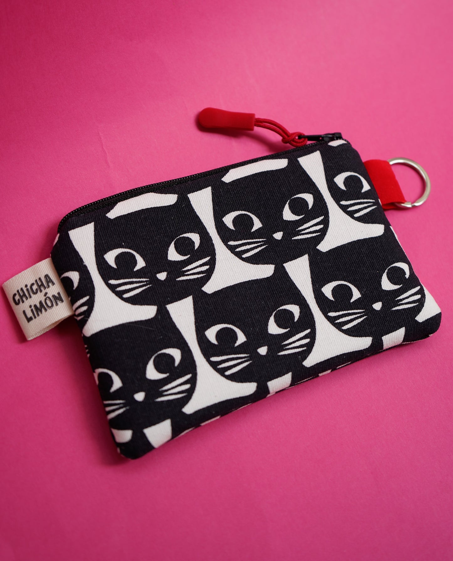 Monedero gatos blanco y negro