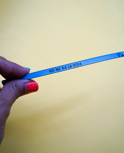 Pulsera No me da la vida azul