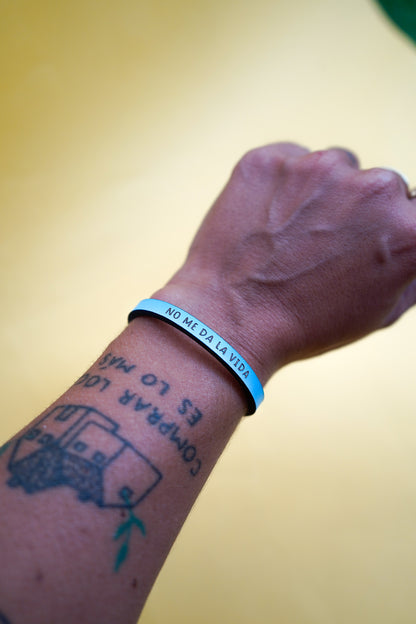 Pulsera No me da la vida azul
