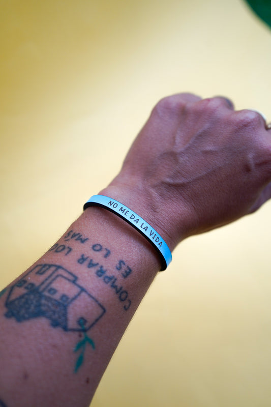 Pulsera No me da la vida azul