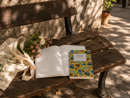 Libreta Entre geranios y ropa tendía, pasa la vida