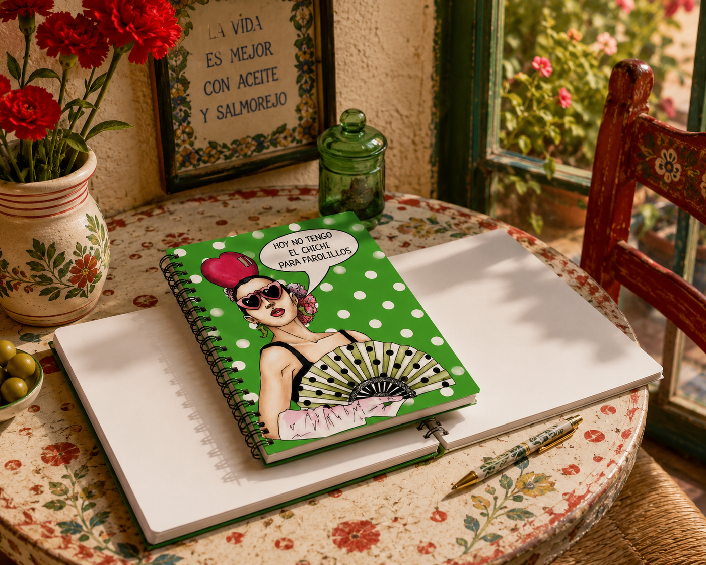 Libreta Hoy no tengo el chichi para farolillos