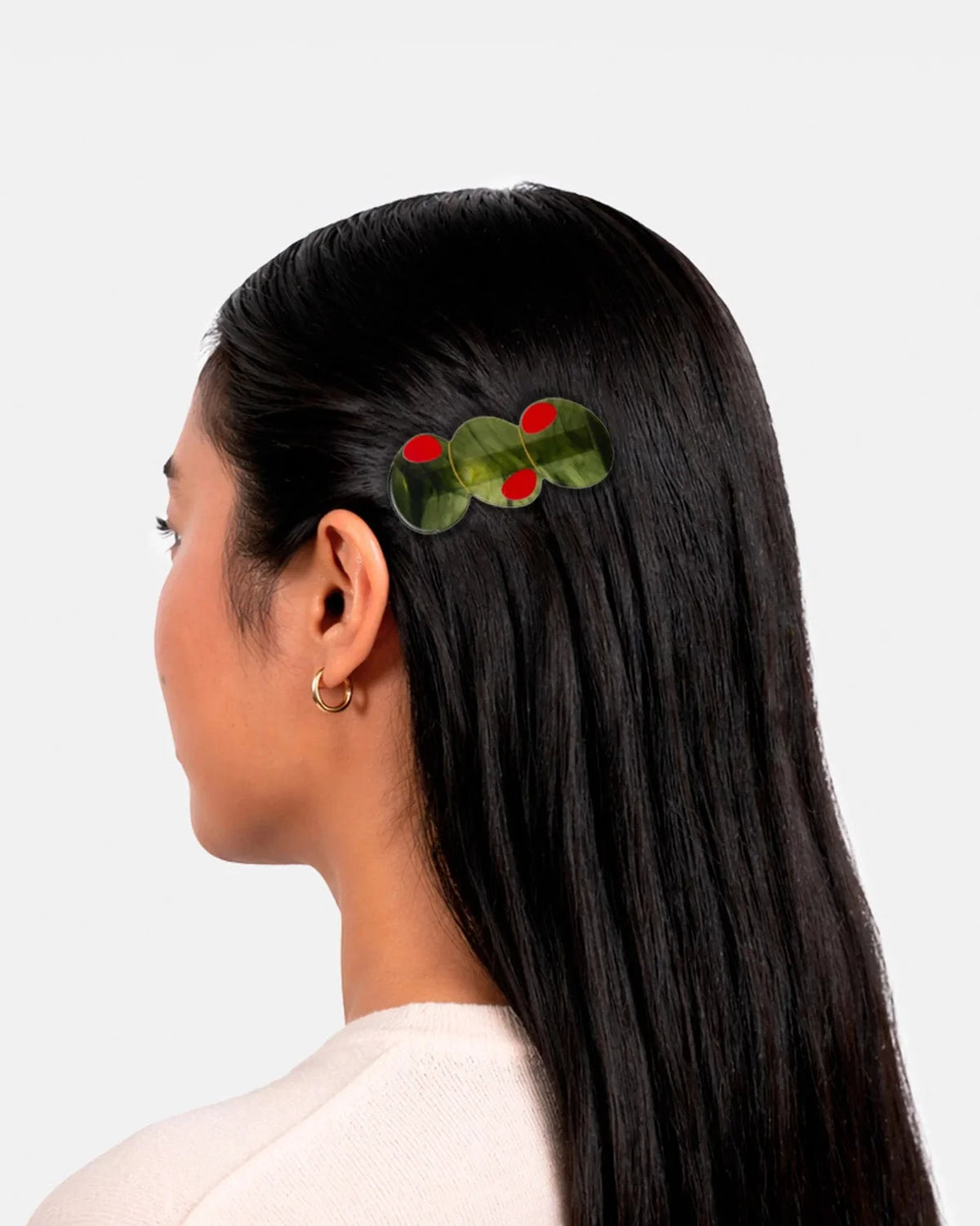 Pinza de pelo banderilla de olivas