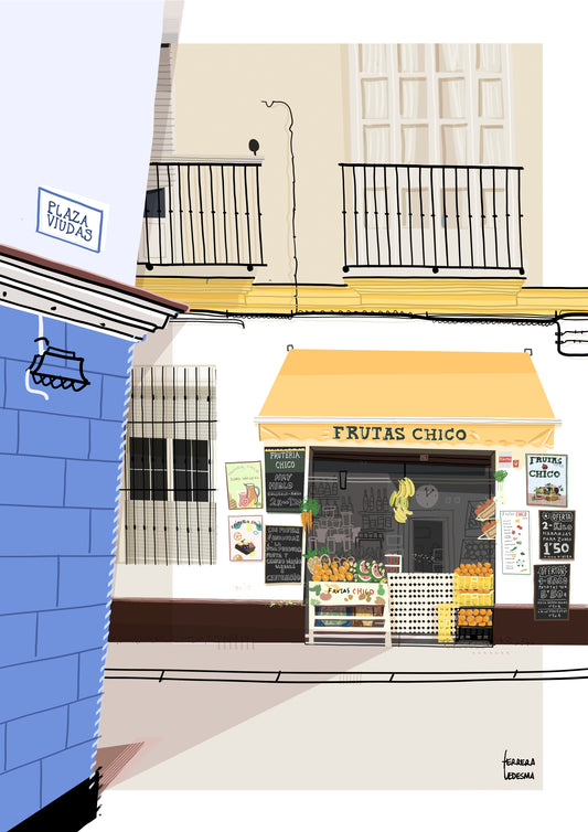 Lámina Frutería Chico - Cádiz